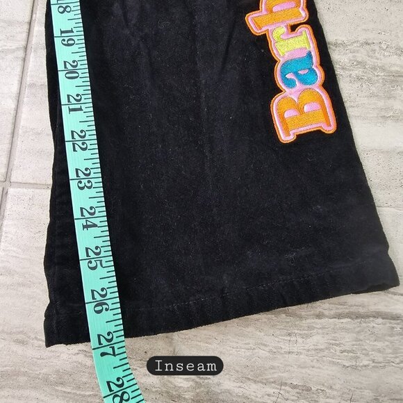 Girls Barbie Black Corduroy Cargo Wide Legged Jeans, Junior 160 - Picture 9 of 16